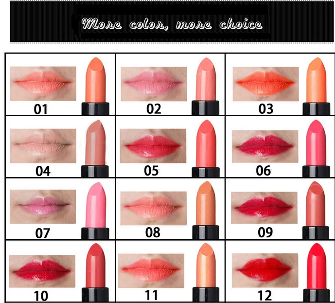 QiBest 48 цветов/набор Матовая богатая губная помада для макияжа стойкая красота