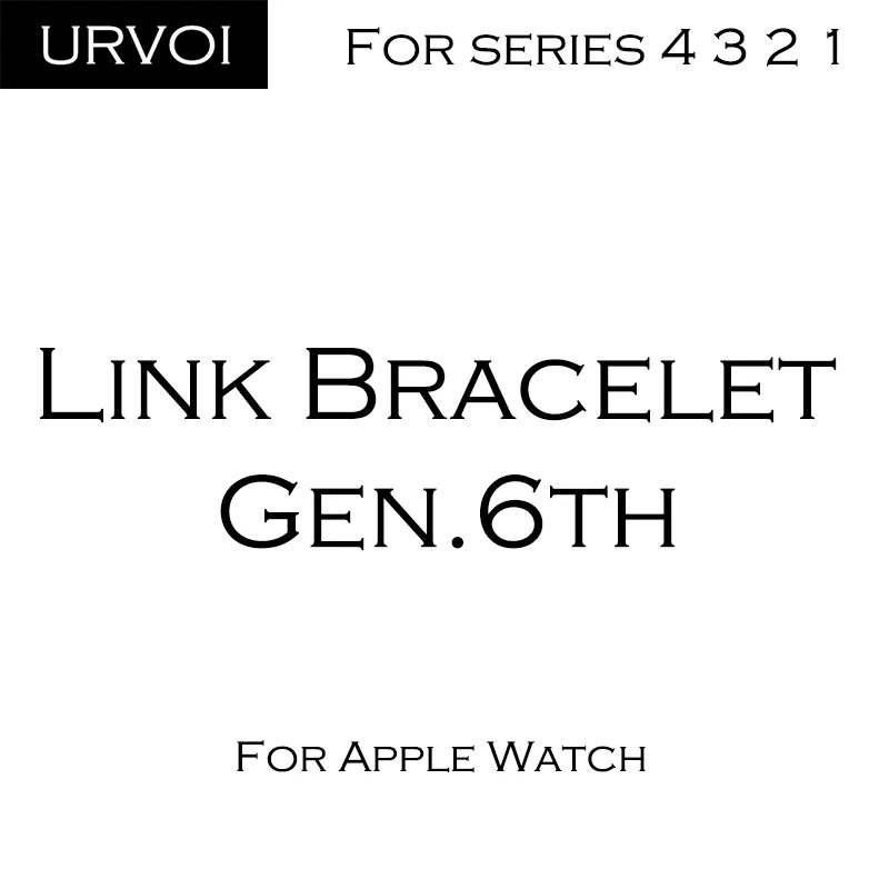 URVOI браслет из звеньев для apple watch series 4 3 2 1 ремешок iWatch Регулируемый