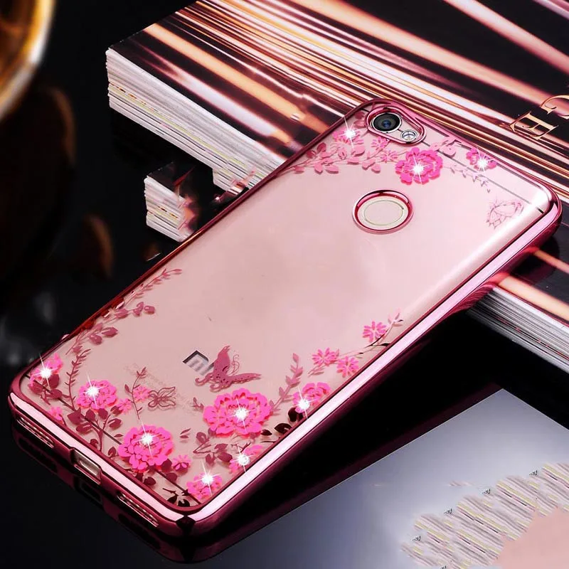 Мягкий чехол из ТПУ с для Xiaomi Redmi Примечание 5A блестящим кристаллом Pro силиконовый