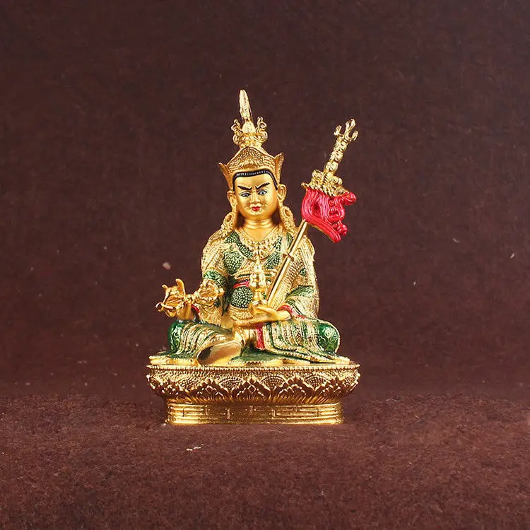 Guru Rinpoche Padma Sambhava Будда статуя Тибета Микки буддийский алтарь|buddhist|buddhist altarbuddhist statue