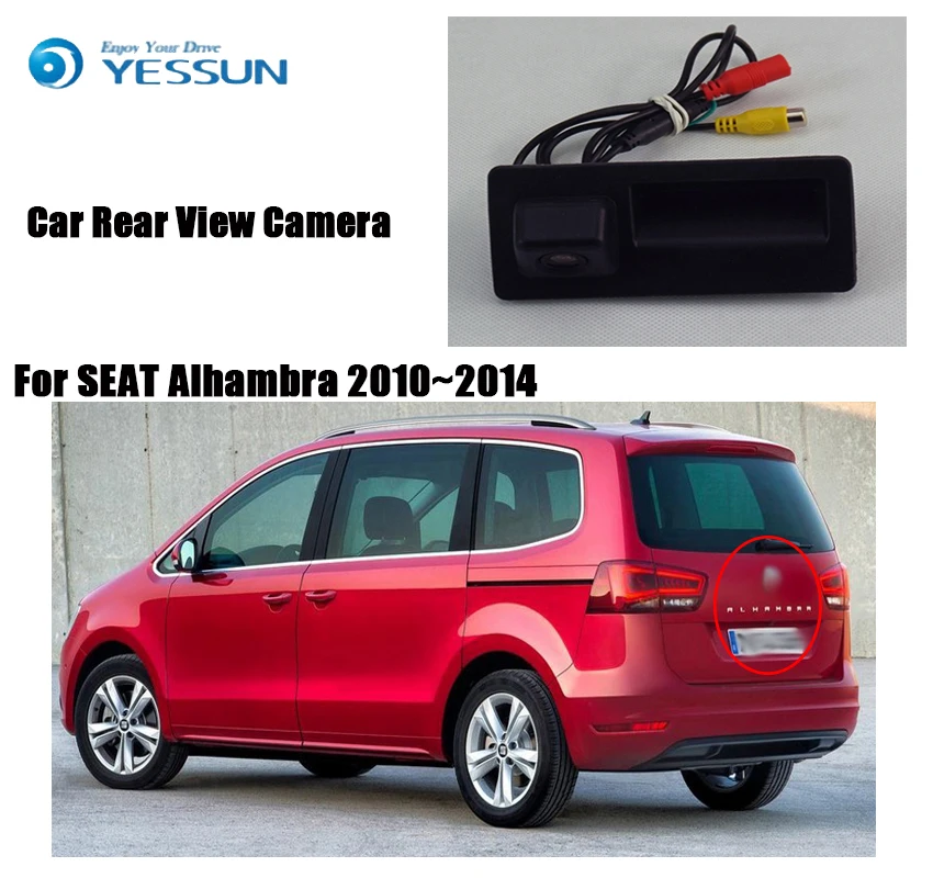 Автомобильная камера заднего вида YESSUN для SEAT Alhambra 2010 ~ 2014 Urban Cruiser HD CCD ночное