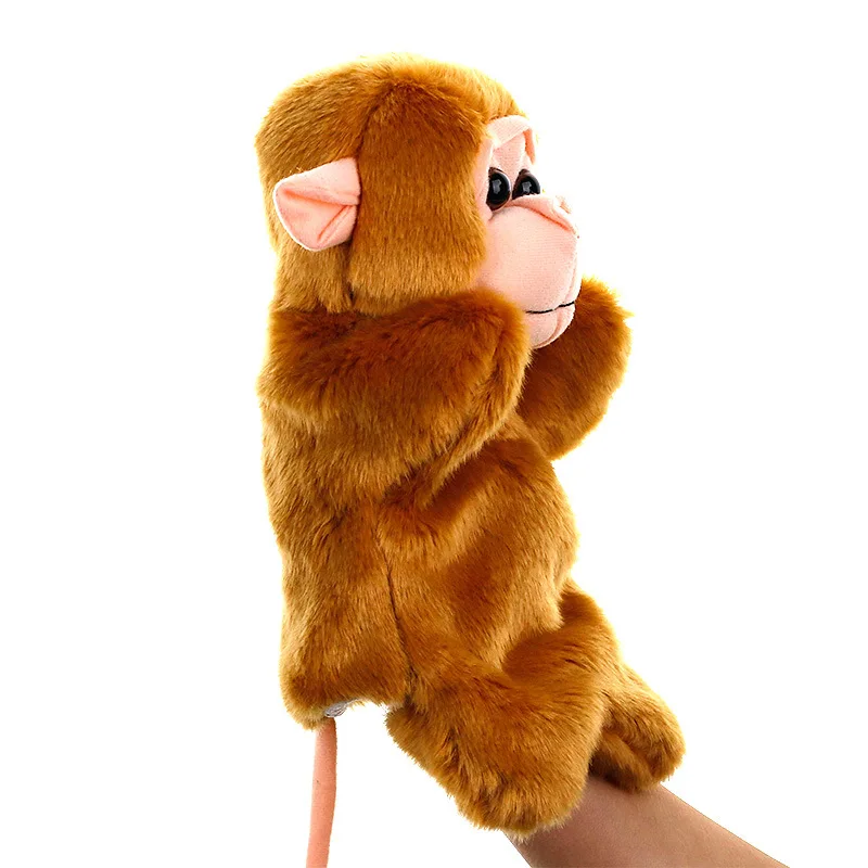 Hand Puppet Мультфильм плюшевый слон панда кошка рука Перчаточная кукла обучения игрушечные лошадки для детей Marionetes Fantoche марионетки кукольный театр игрушка на руку марионетка пальчиковый театр игрушки на руку пальчиковые - Цвет: Hand Puppet
