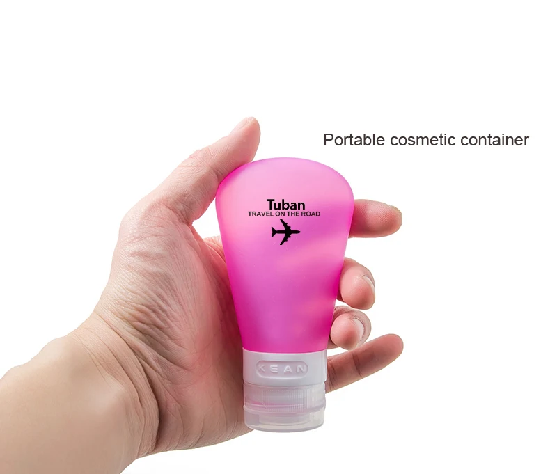 Силиконовая портативная дорожная пустая косметическая бутылка с присоской
