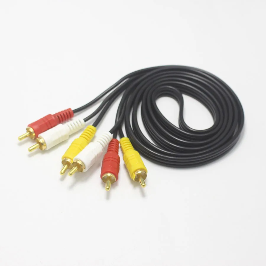 1 шт. RCA штекер от 3 до аудиокабель lotus разъем 5 м удлинитель AUX для Mp3 Pod телефона ТВ