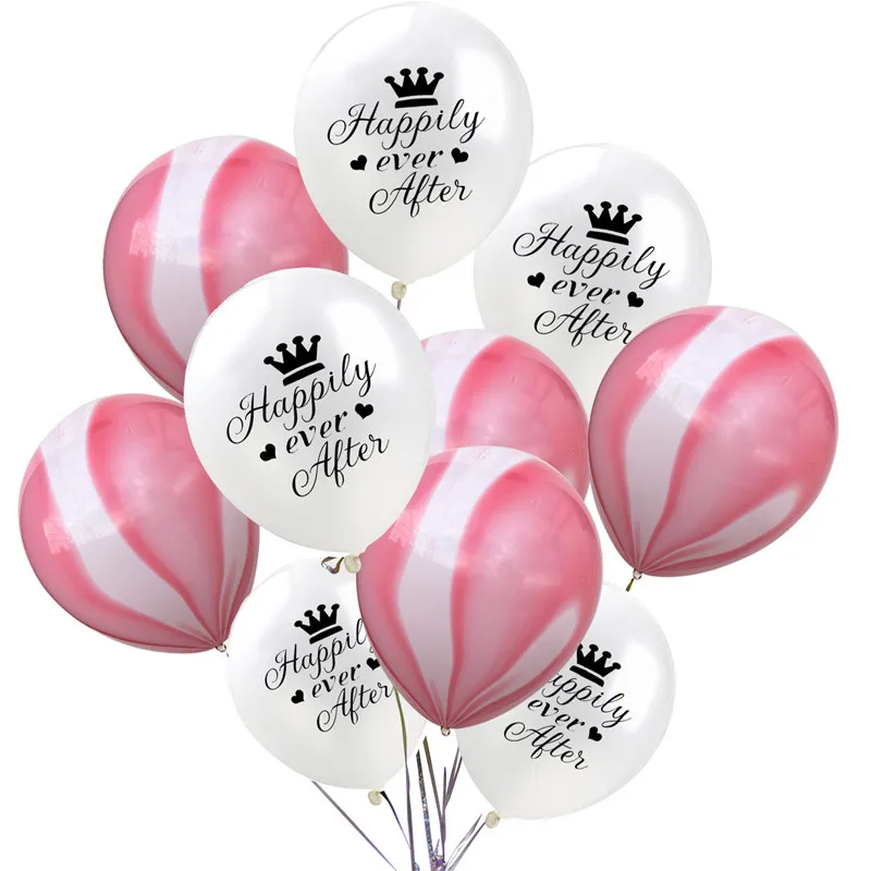 

Wedding Decoration Balloons Happily Ever After Latex Balloon Propose An Engagement Wedding Anniversary Just Married Party Favors