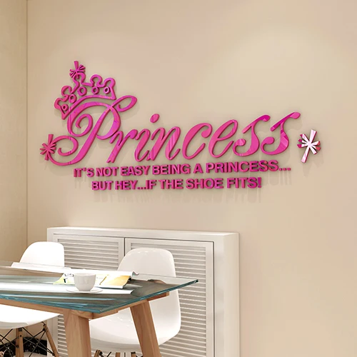Новое поступление акриловые наклейки на стену с изображением принцессы из