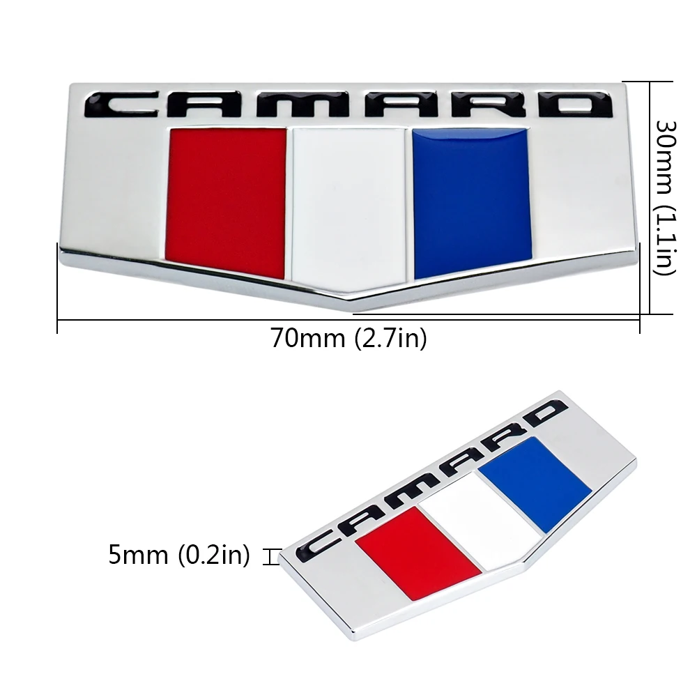 Металлический 3D стерео CAMARO значок эмблема Флаг Стикер для Шевроле Camaro надпись