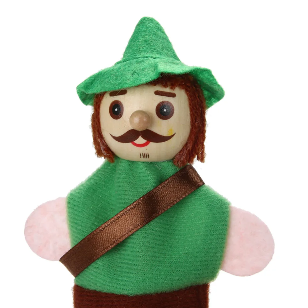 4 шт./компл. детские игрушки пальчиковые куклы плюшевые на руку капюшон