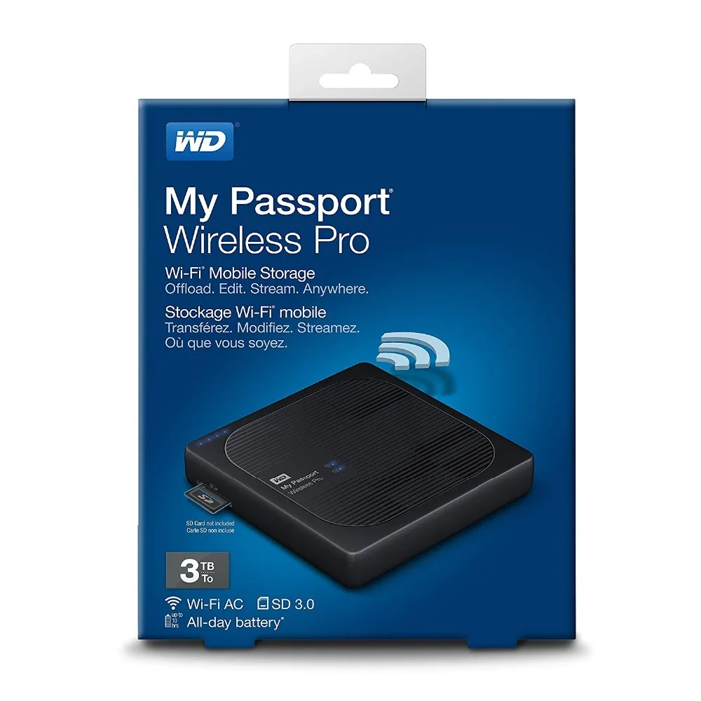 Портативный внешний жесткий диск Western Digital WD 2 ТБ 3 4 переносной с поддержкой My Passport