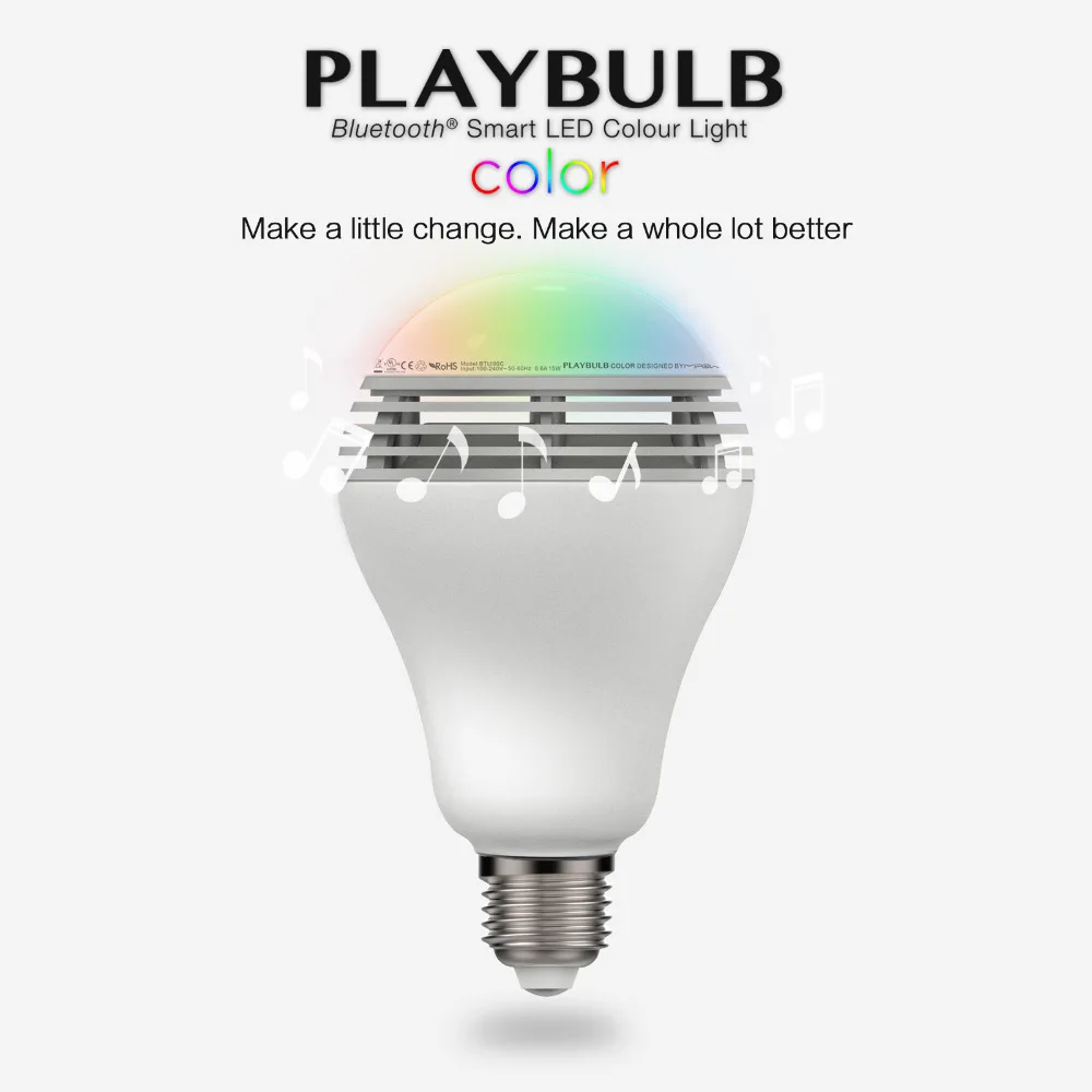 mipow Playbulb Bluetooth умные регулируемые светодиодные лампы с громкоговорителем