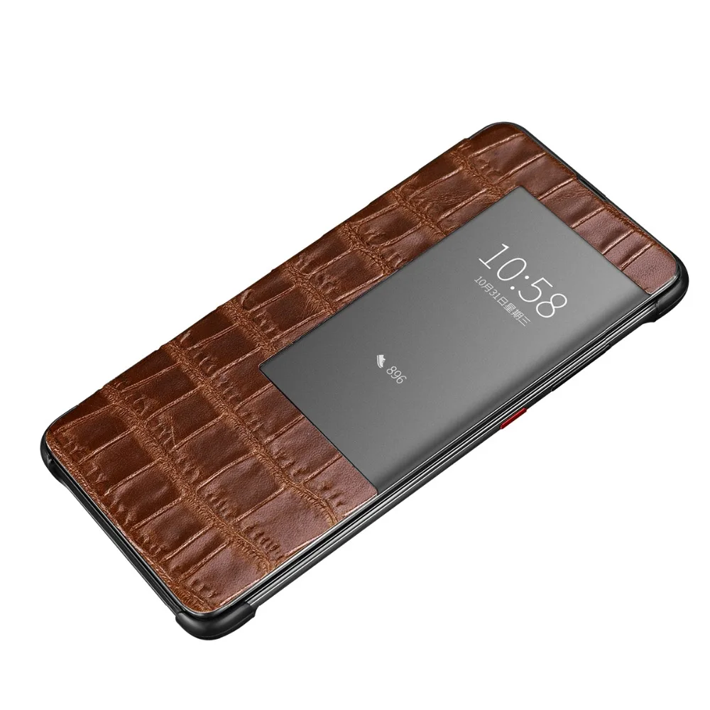 Чехол из коровьей кожи с крокодиловым узором для huawei mate 10 20 Pro mate 20 Lite P20 Pro, флип-чехол, кошелек, чехол для телефона, чехол с умным окошком