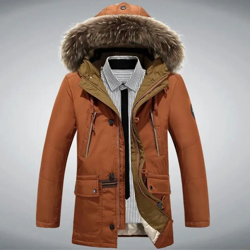 2016 Мужское пальто на утином пуху брендовая одежда Fang теплая повседневная куртки