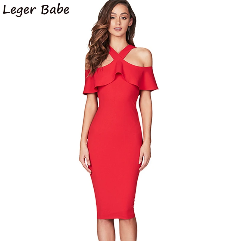 Красный с открытыми плечами платье 2018 для выпускного Новые поступления Весна