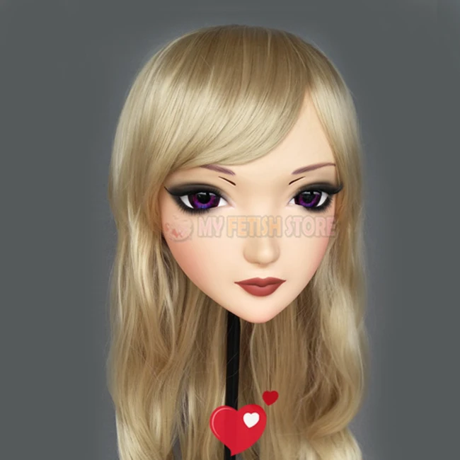 (ZI-01) Женская милая полимерная полуголовная маска кигуруми с глазками BJD Косплей