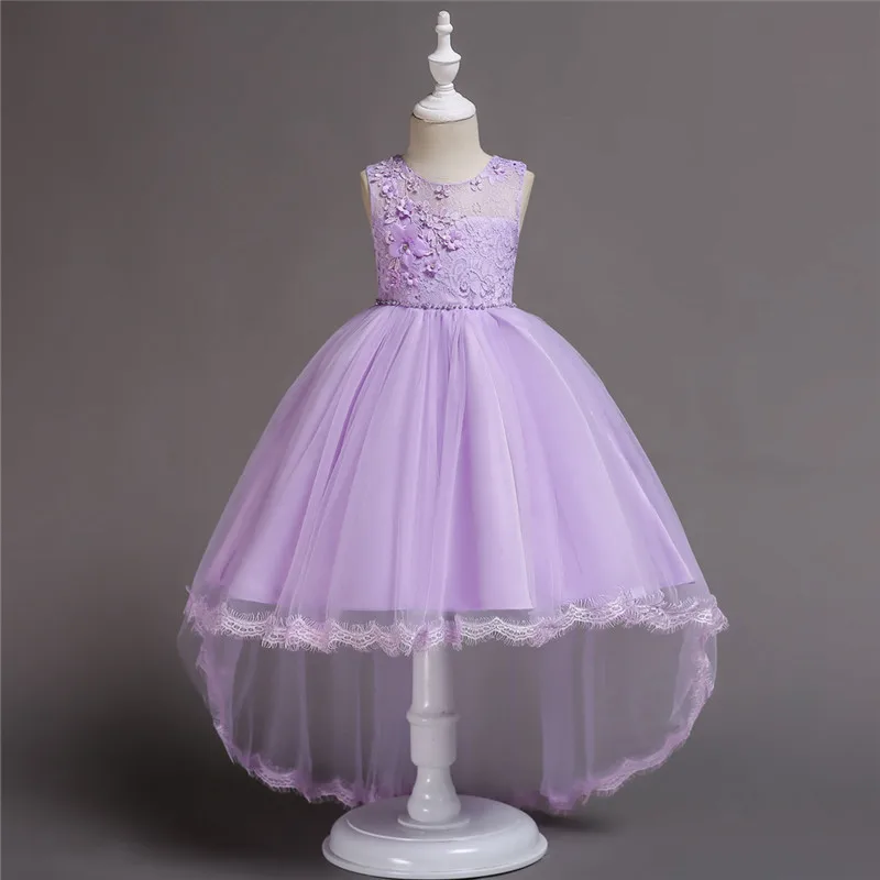 Lovely Lace Flower Princess Dress for Girl 0-12 Y Baby Yellow Wedding Party Tulle Vestido Kids Birthday Clothes BW124 | Детская одежда