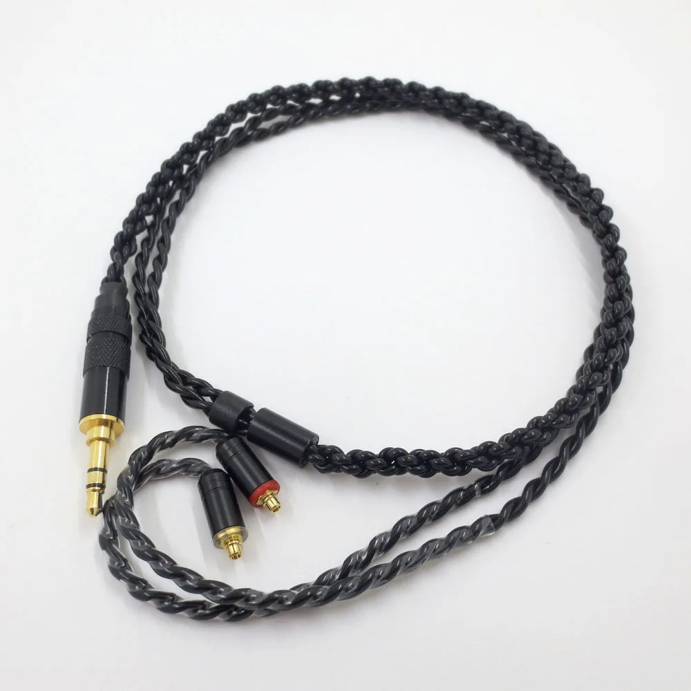 ZSFS посеребренный обновленный кабель для наушников Shure SE215 SE315 SE425 SE535 SE846 ue900 w40 w60 w80