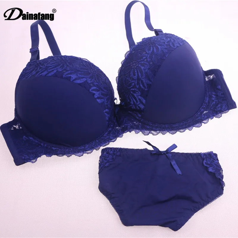 Женские мягкие бюстгальтеры синий классический комплекты бюстгалтеров и