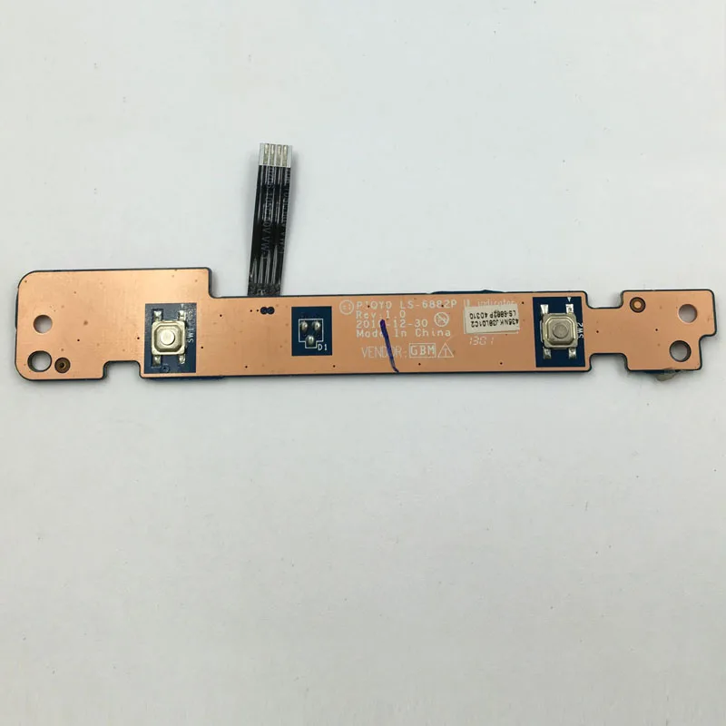 PIQY0 TP Кнопка платы w/кабель для Lenovo IDEAPAD Y470 Y570 Z500 серии LS 6832P 31049919|button board|for cableboard board |