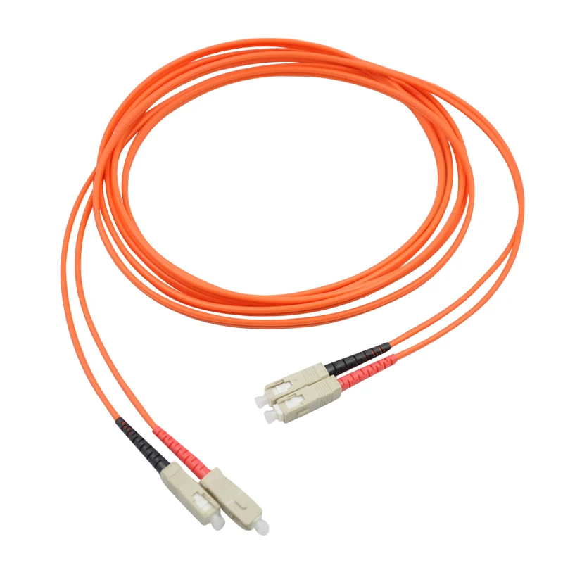 

2 Meters SC-SC Fiber Optic Cable MultiMode Duplex Patch Cord OM1 62.5/125 2M