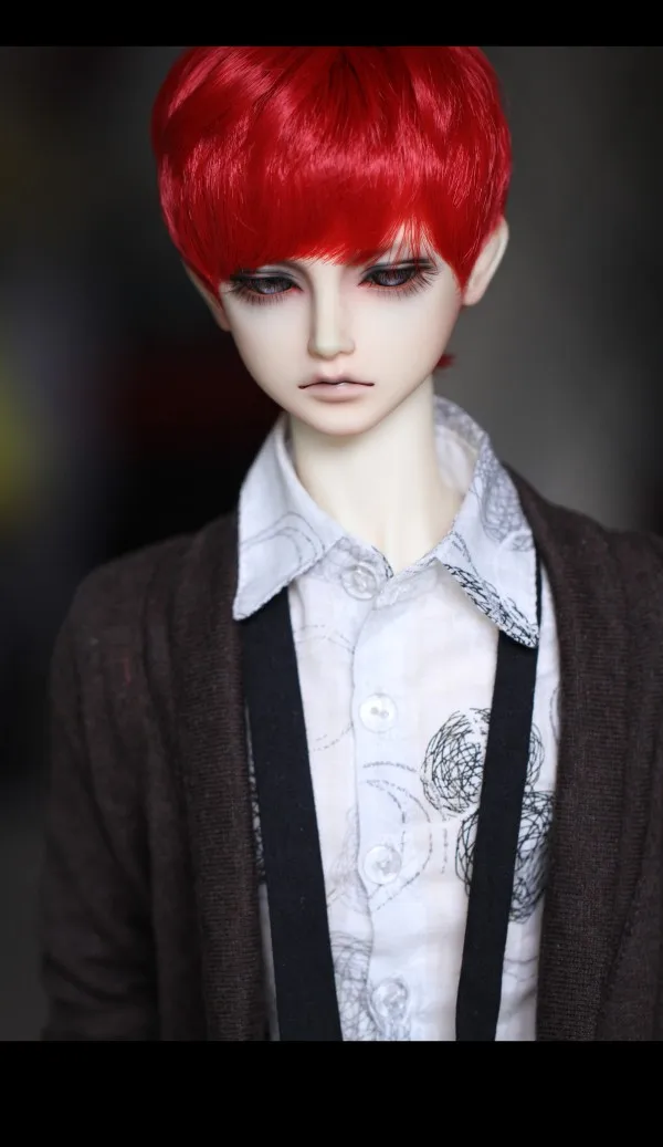 Парики для куклы красный шарнирных кукол 1/3 1/4 BJD DD SD MDD MSD|Куклы| |
