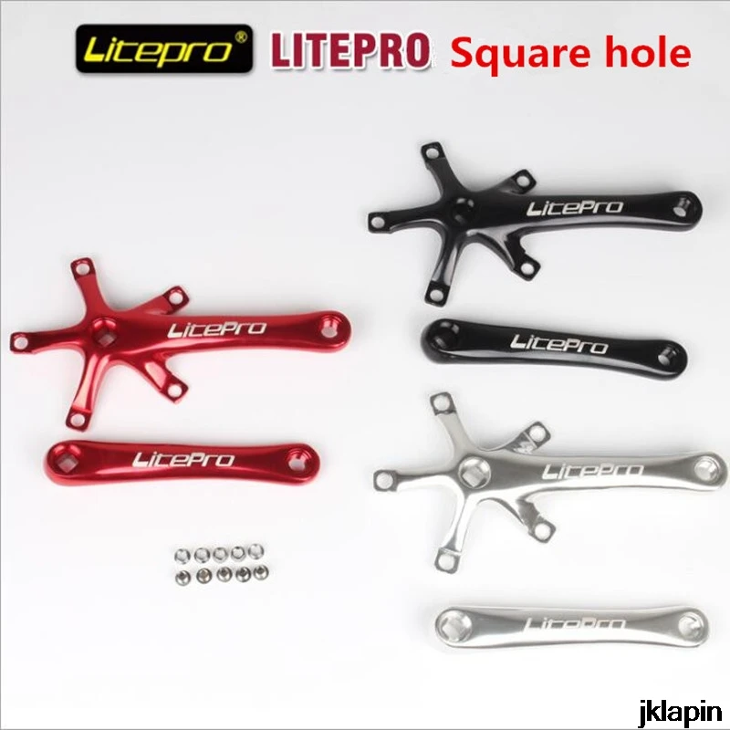Litepro велосипедный Кривошип складной дорожный велосипед 170 мм кривошипный рычаг квадратный коленчатый Набор BCD 130 мм велосипедные части