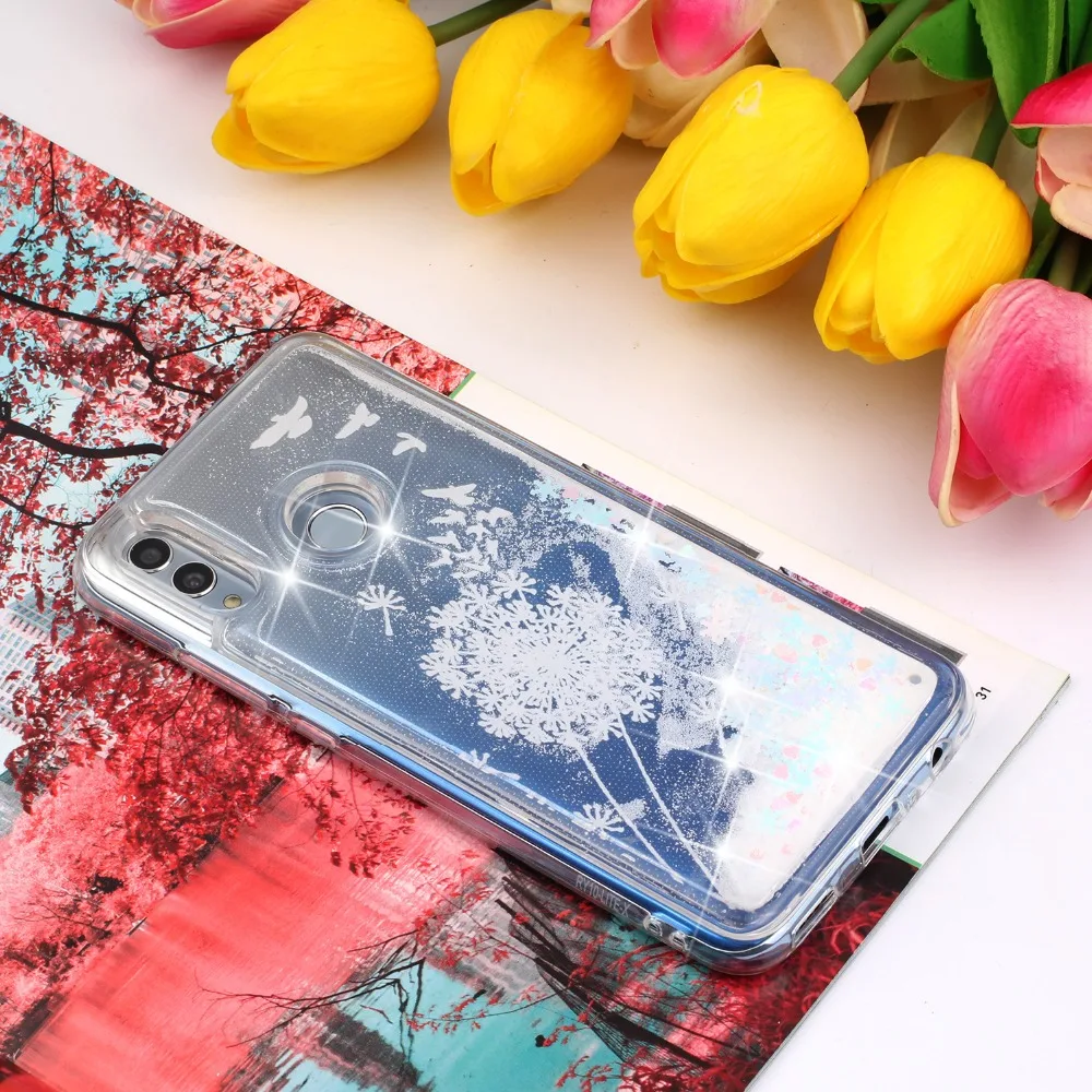 Huawei honor 8A силиконовый чехол, Не доставая его из чехла для Huawei Y6 чехол Coque Примечание Y 6 Y6 чехол с изображениями искрящихся влажным блеском ТПУ Мягкие чехлы для телефонов