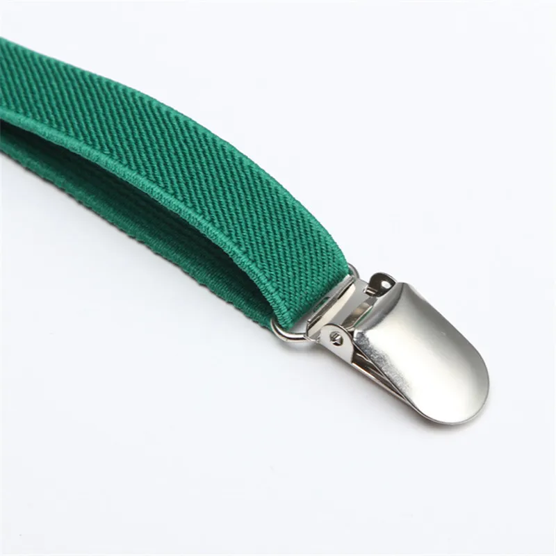 Подтяжки для брюк женские/мужские Ширина 1 5 см черные/зеленые Эластичные