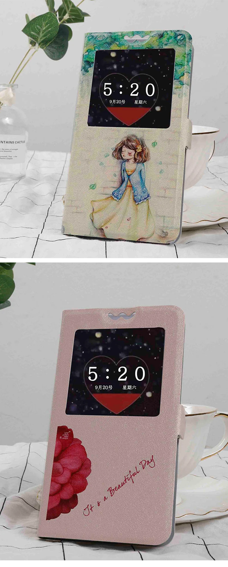 Flip cases For Alcatel 1 5033D 1C 5009[DA] 1X 5059D 3 3X 3V 3C 5 5V A7 A5 Led A3 Plus Painting Leather Protective Phone case bag