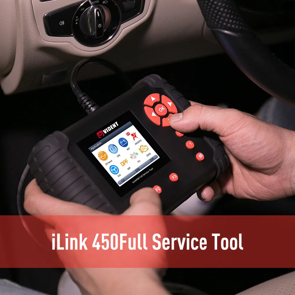 Vident iLink450 Автомобильный сканер OBD 2 ii диагностический инструмент полный сервис все системы подушка безопасности сброс масла EPB ABS DPF TPS SAS NT644