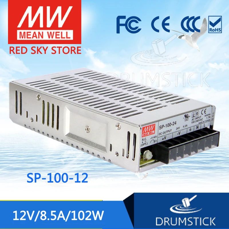 

prosperity MEAN WELL SP-100-12 12V 8.5A meanwell SP-100 12V 102W Single Output with PFC Function Power Supply