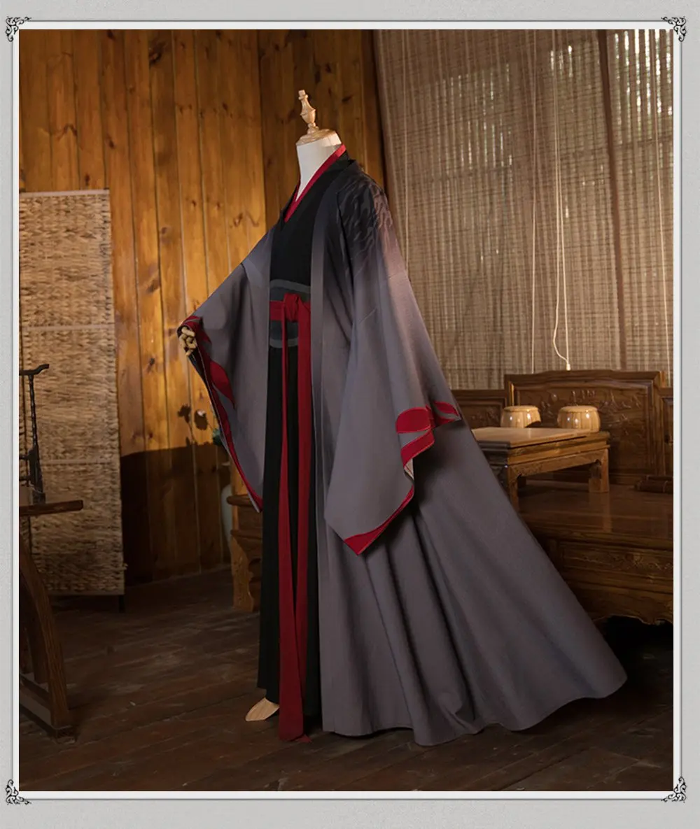 [Только пальто] Wei Wuxian The Yiling Косплей гроссмейстер демонического культивирования костюм Wei Wuxian Mo Dao Zu Shi мужской костюм