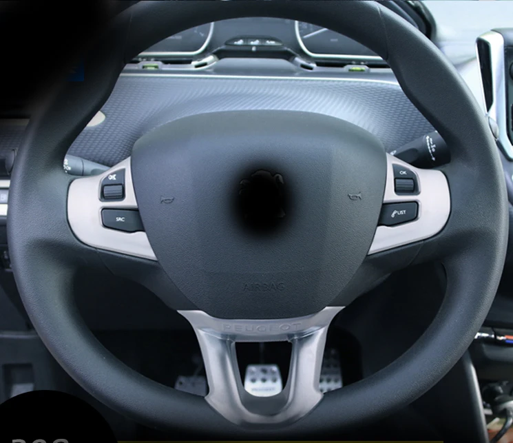 Матовый цвет для Peugeot 308s-лет украшение рулевого колеса с блестками | Автомобили и