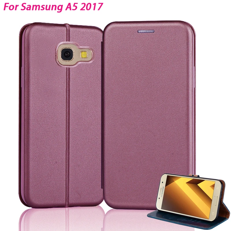 YonLinTan кожаный чехол для Samsung Galaxy A5 2017 5 A520 флип 2 &quotна заднюю панель телефона книжка