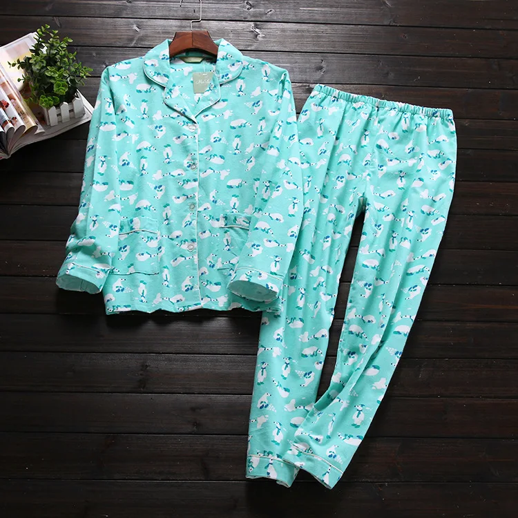 

Autumn&winter Pijamas Women Long Sleeve Lovely Easy Leisure Cartoon Leisurewear Suit Cotton Ladies Pajamas Sexy Nightwear Pj Set