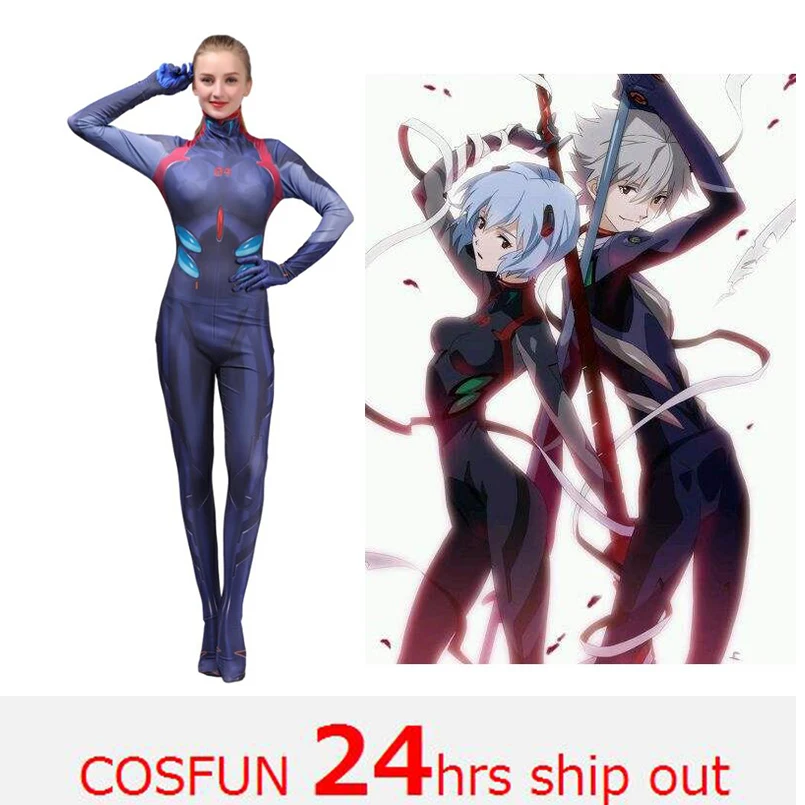 Женский Детский костюм для косплея Ayanami Rei комбинезон с фильмами EVA2 Хэллоуина 2019 |