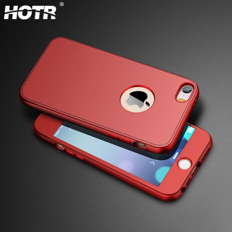 HOTR для iphone 5 Чехол Гибкий Мягкий ТПУ чехол + закаленное стекло Защита экрана 5S
