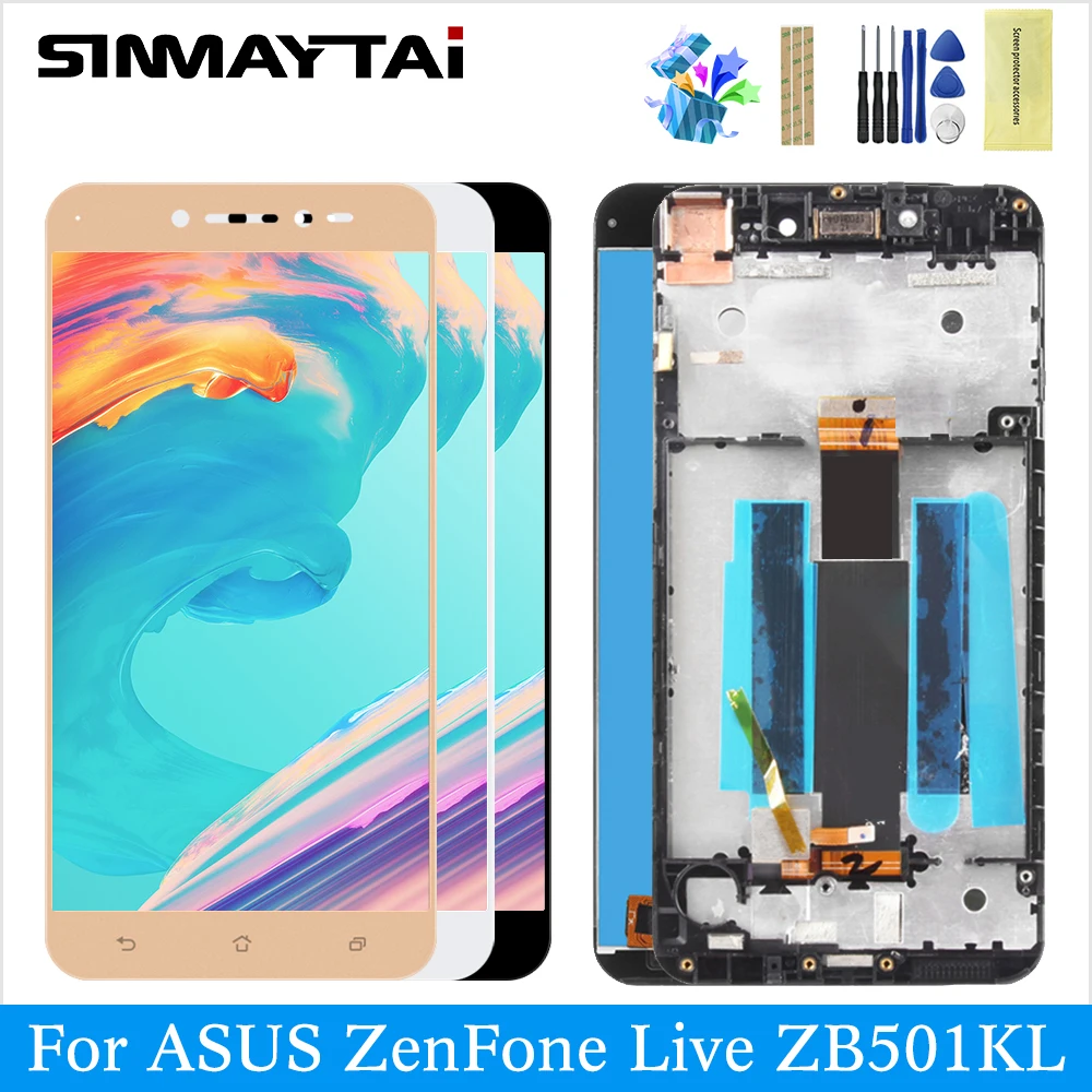 ЖК дисплей ZB501KL для Asus Zenfone Live X00FD матричный сенсорный экран с дигитайзером в сборе