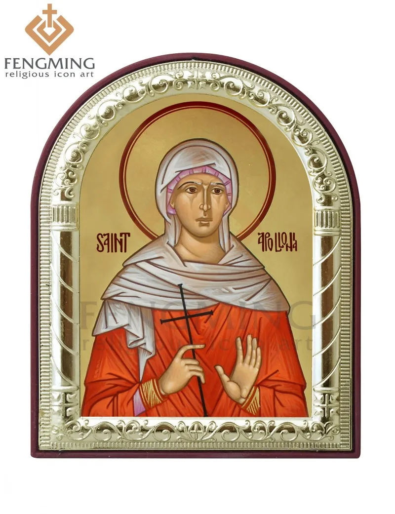 2015 новый дизайн фотографии христианских стен saint Apollonia религиозная мода подарок