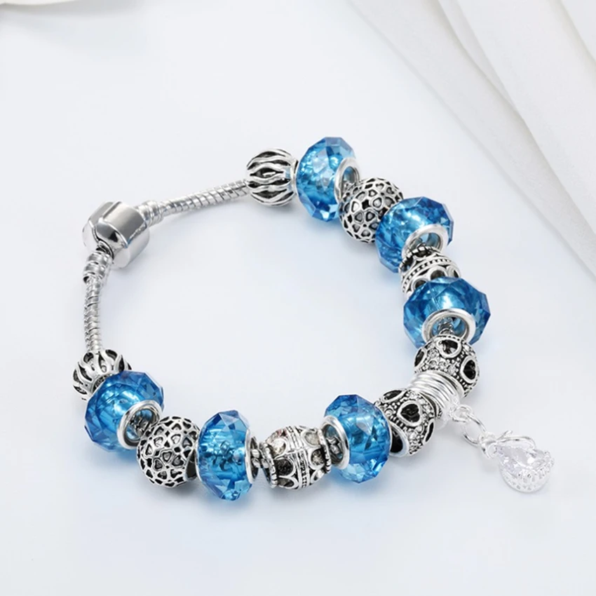 Cxwind модные бусины очаровательные браслеты-змеи цепочка браслет бисер граненый