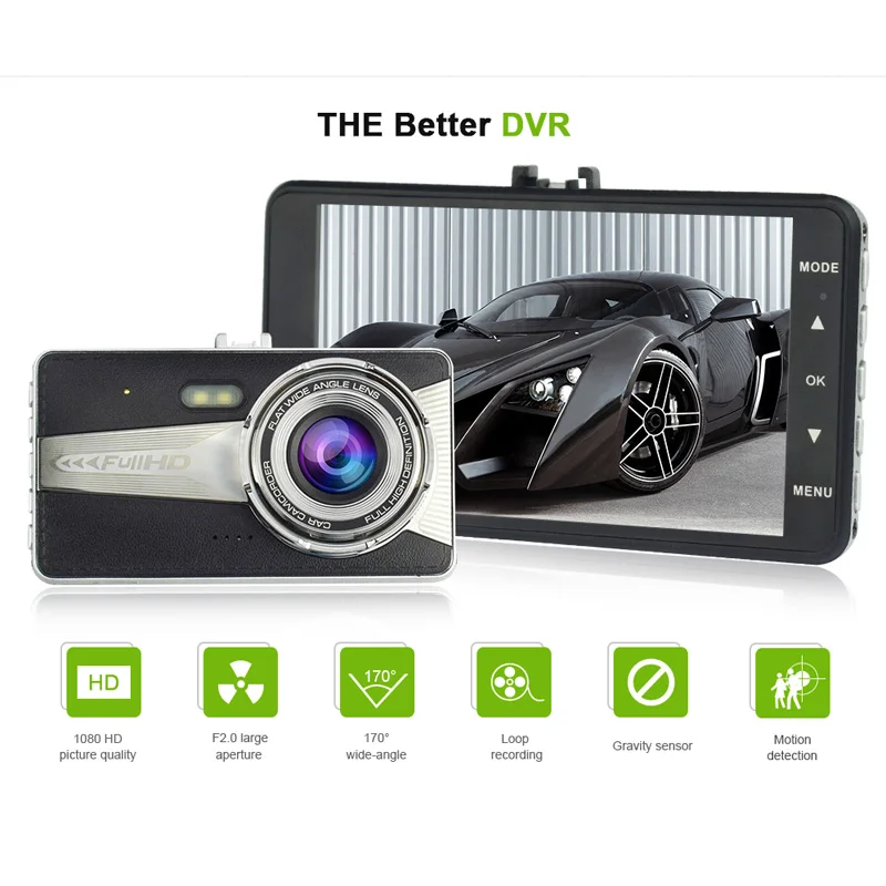 

Famalon A9 car camera auto dvr camcorder cars dvrs A9S carcam dash cam Full HD 1080P parking recorder video registrator 4.0 inch