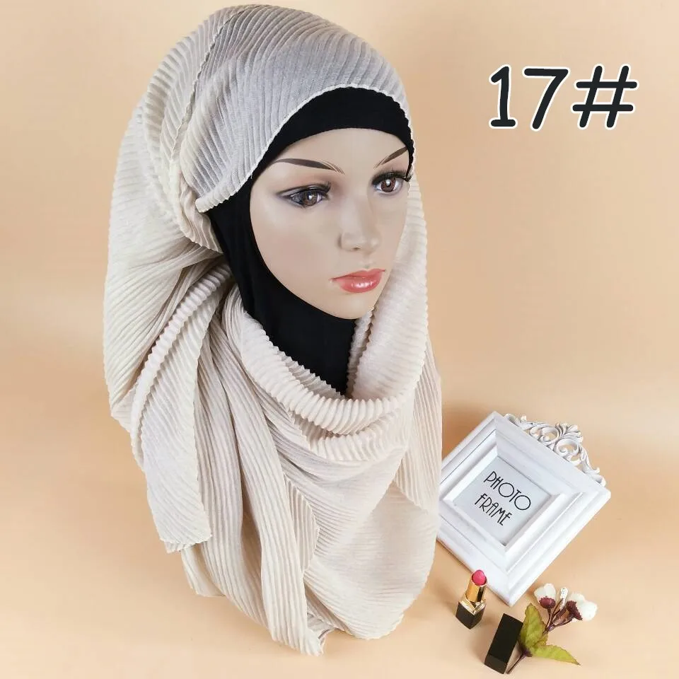 180*70 см мягкие носки из тонкого хлопка Hijab шарф Мусульманский платок исламский аксессуары Платки femme