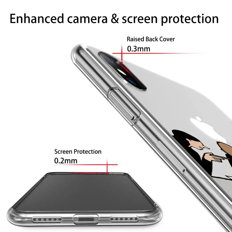 USLION чехол для телефона iPhone 6 6s 7 8 Plus 5 5S SE Забавный мультяшный Мальчик мягкий TPU