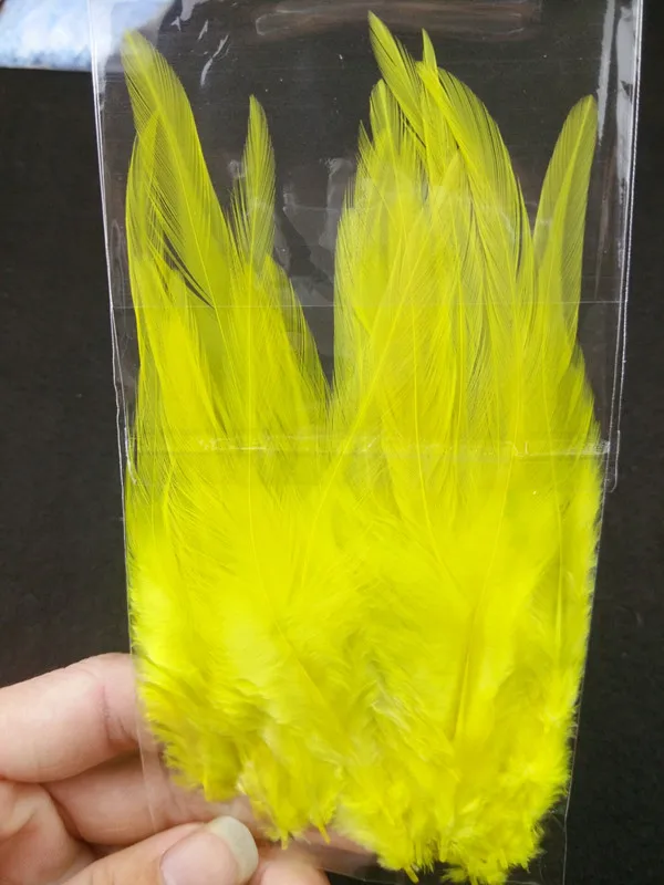 yellow Новинка! 20 шт высококачественных белых перьев фазана, 4-" /10-15 см DIY украшения, свадебные украшения - Цвет: yellow