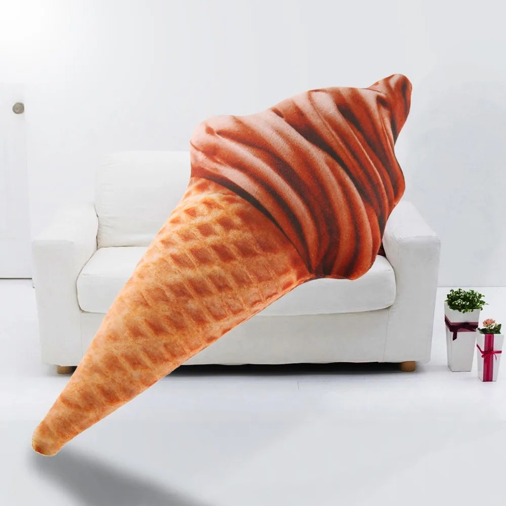 30 см новый дизайн 3D сладкое мороженое Подушка Автомобильная поясничная Мягкие