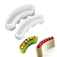 2 style moon arc shape silicone cake mold baking tools crescent mold for chocolate dessert mousse pastry cake mold