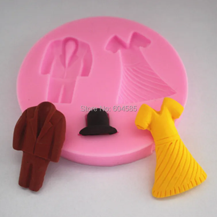 Силиконовая форма с 3d-рисунком для костюма и платья FM124 | Дом сад