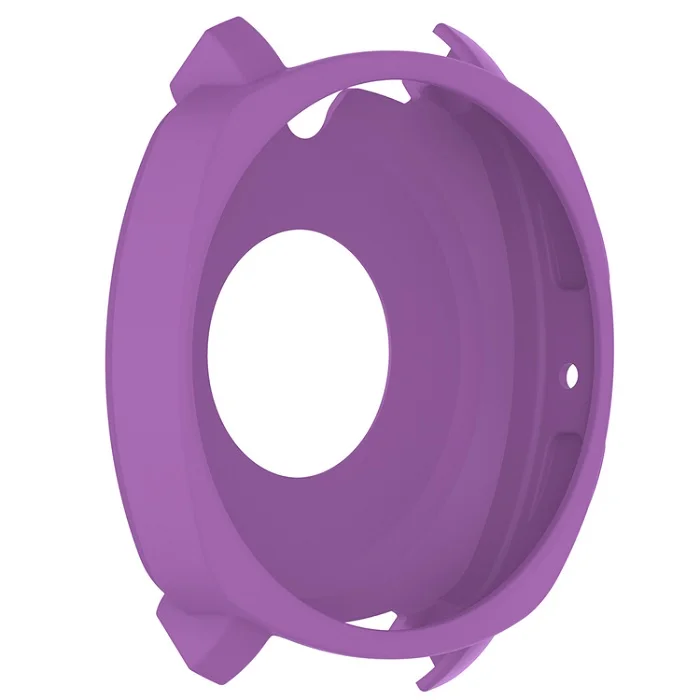 purple Подлинная силиконовая защитная оболочка Часы чехол для samsung gear Sport R600 защитный чехол умных часов Корпус чехол s - Цвет: purple