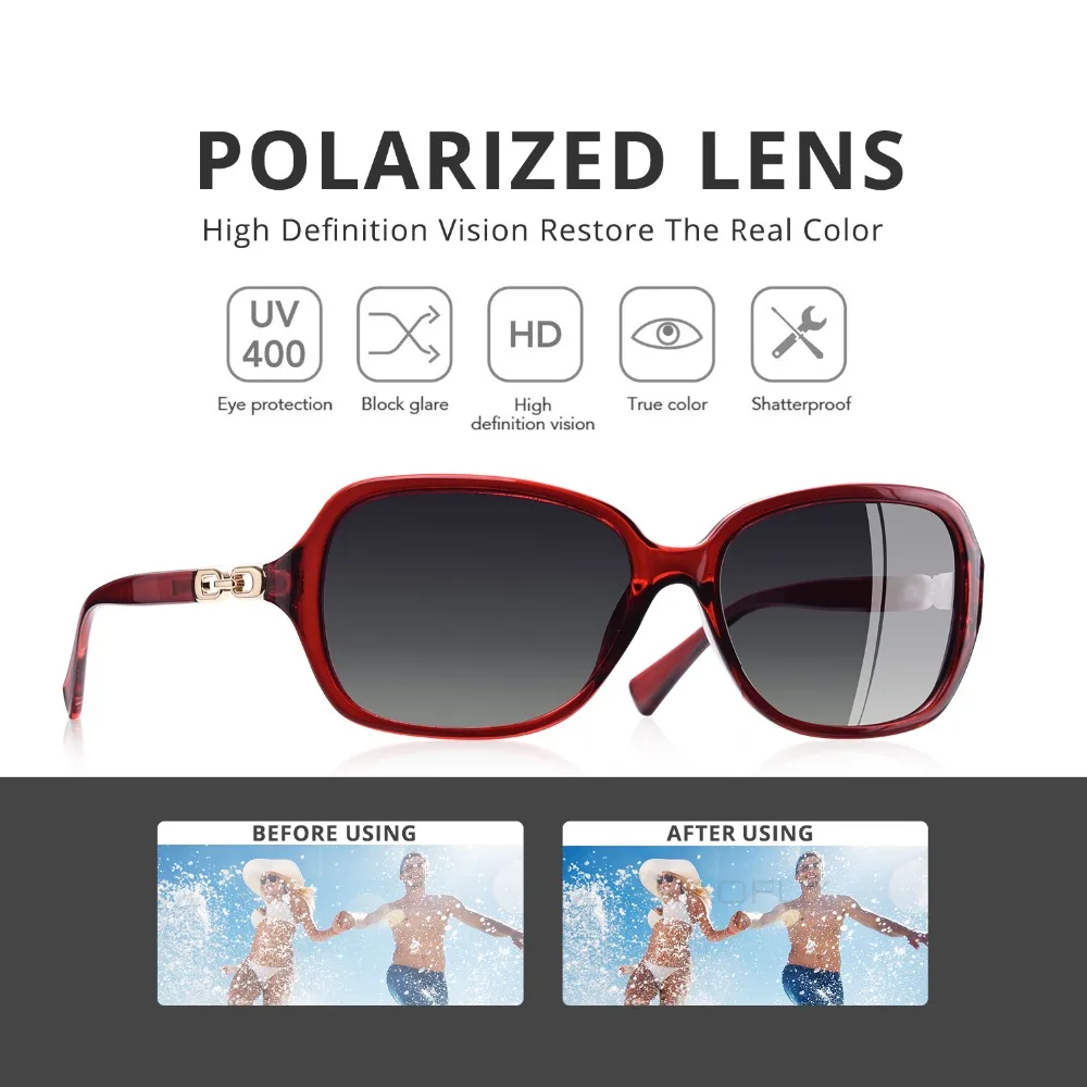 Женские солнцезащитные очки AOFLY с градиентными линзами