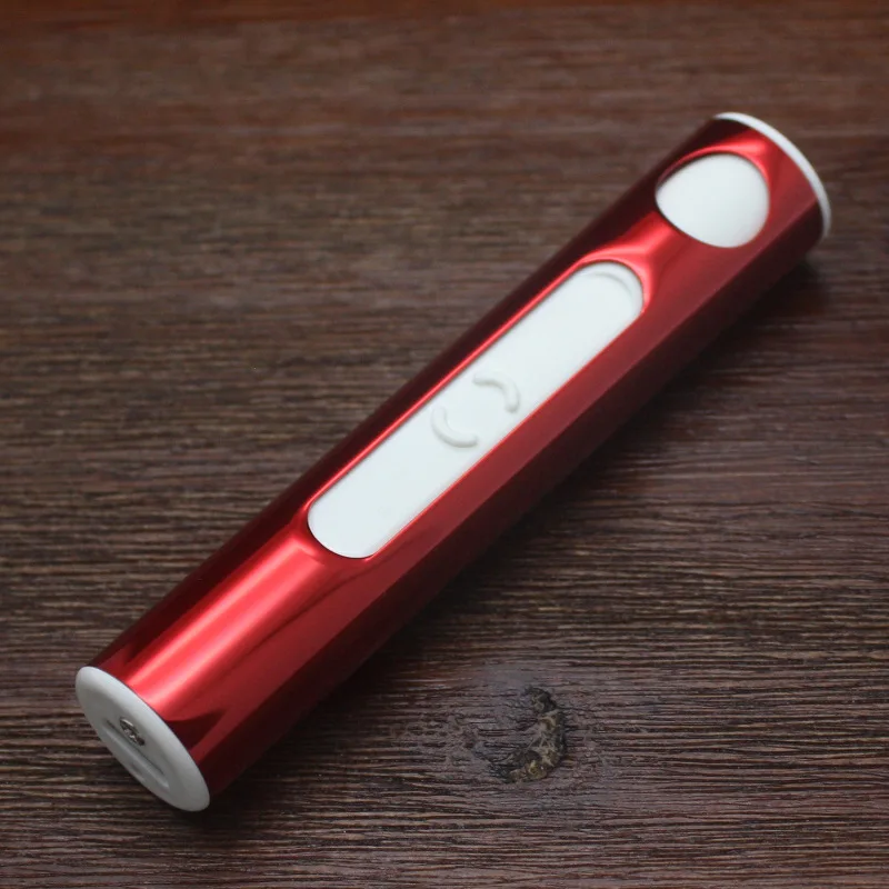 USB Зажигалка электронная перезаряжаемая табачная сигарета Электронная зажигалка для сигар ветрозащитная золотая металлическая труба факел зажигалка