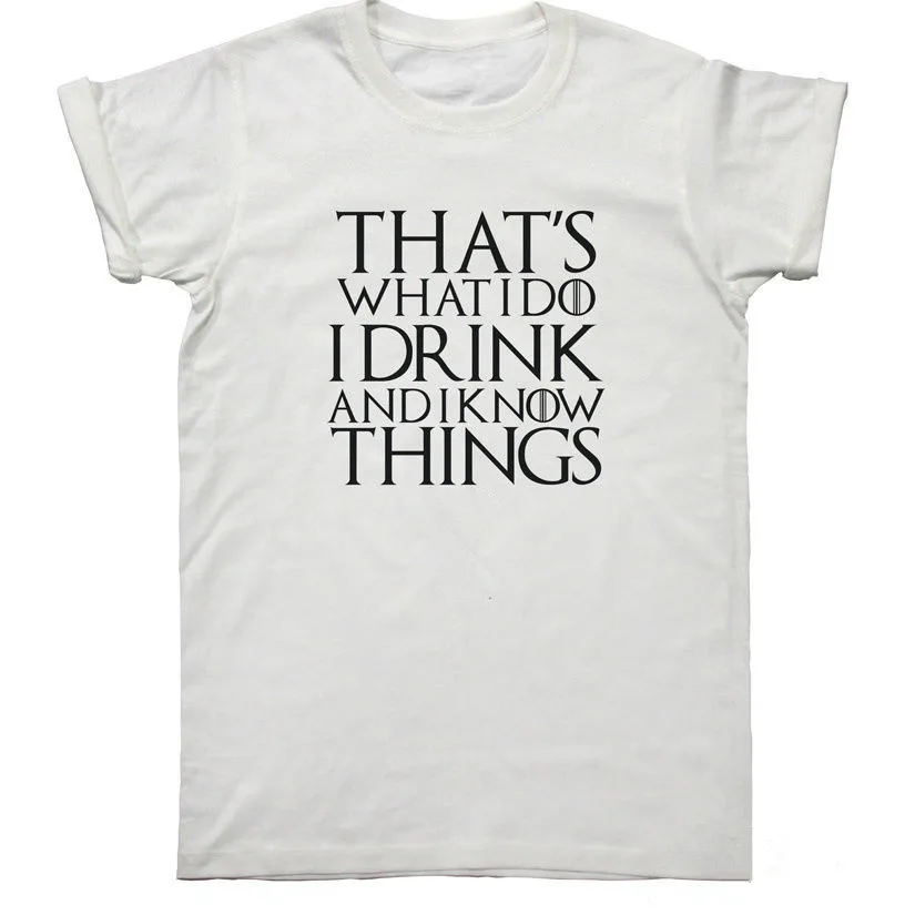 Футболка Игра престолов Tyrion Lannister футболка с надписью I Drink and Know Things женские